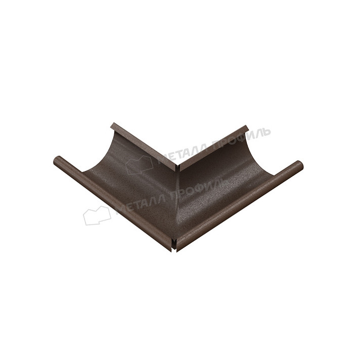 Угол желоба наружный МЕТАЛЛ ПРОФИЛЬ Foramina PUR D125 Ral 8017